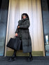 KAKI, long jacket with hood "BEST CHOICE" FC85